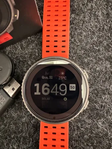 Relógio Suunto Vertical Titanium Solar Canyon- Completo!