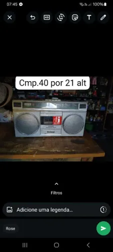 Rádio e toca fita para restauração ou decoração Gradiente Vintage