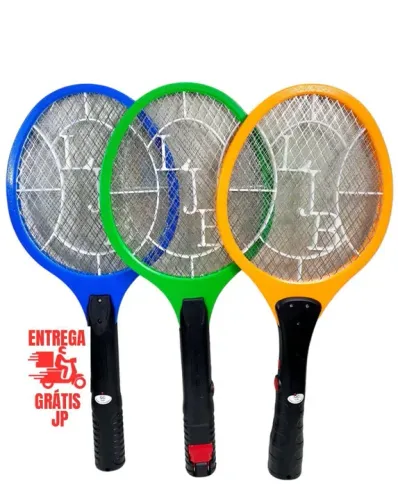 Raquete Elétrica Recarregável Mata Mosquito