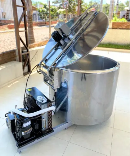 Tanque de Espansão Inox 500 Litros Tina para açaí sorvetes Caldas Leite Agua de Coco  