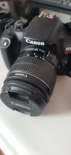 Kit Câmera Canon EOS Rebel T6 com Lente 18-55mm, lente 50mm e lente 55-250mm