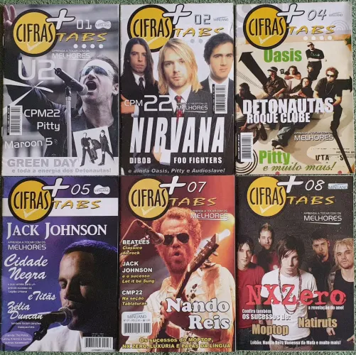 Revistas Cifras + Tabs, Editora Minuano