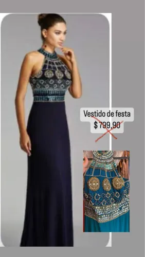 Vestido de festa novo - M