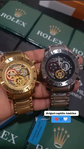 Relógio bvlgari capitão América