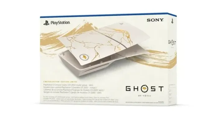PS5 Slim Com Leitor 1Tb Edição Limitada Ouro - Ghost of Y?tei (Lacrado com Nota Fiscal)