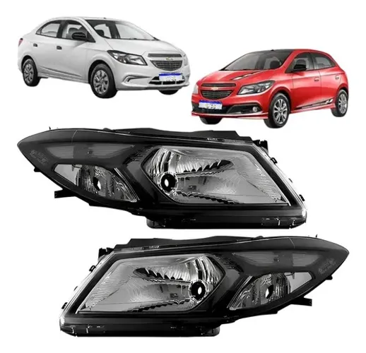 Farol Onix Prisma Lt Ltz Joy Mascara Negra 2013 2014 A 2019