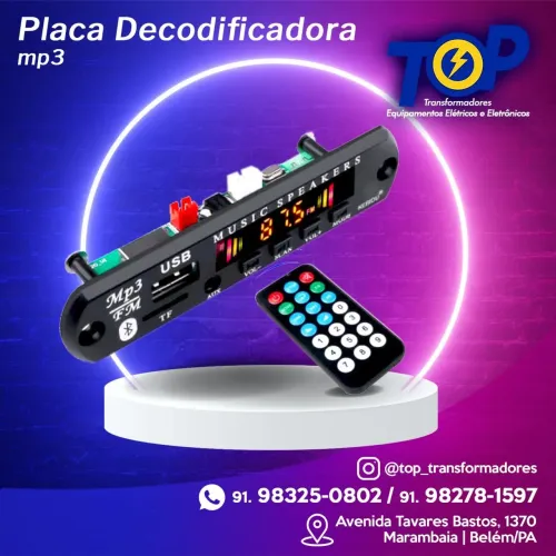 Placa decodificadora mp3 player 