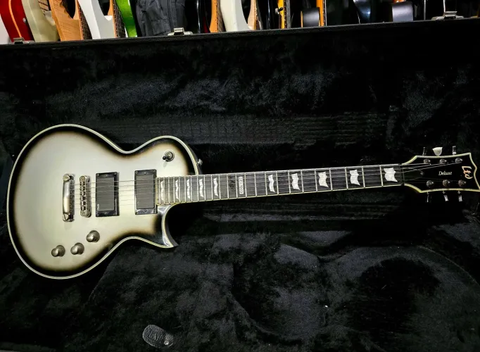 Ltd Esp Les Paul Ec-1000 Silverburst Korea 2010 Emg /ñ Gibson epiphone prs fender ibanez