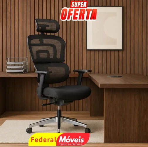 Cadeira Giratória Presidente - Estilo moderno e ótimo custo-benefício!