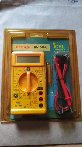 multímetro digital ICEL  IK-1000 - o mais robusto da categoria