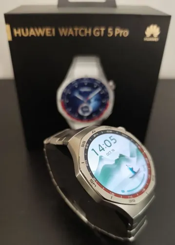 HUAWEI WATCH GT 5 Pro 46mm Titânio (com garantia do fabricante UE) + Acessórios