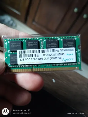 Memória ram 8GB Ddr 3 PC3 12800 CL 11