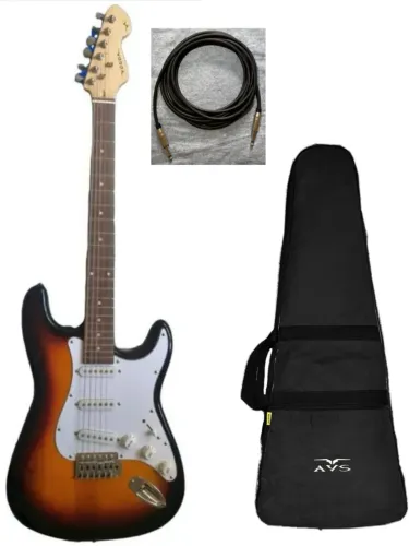 Guitarra stratocaster vogga com Cabo 5m e bag