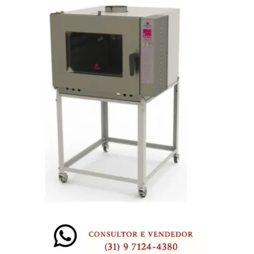 Forno Turbo 5 Esteiras Progas a Gás Novo