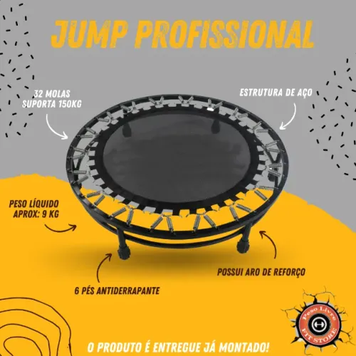 JUMP PROFISSIONAL 32 MOLAS - (REFORÇADO) * (CAPACIDADE: 150KG) (Frete Grátis DF e Entorno)