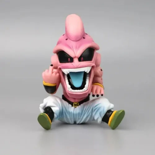 Dragon Ball Z Majin boo 10cm mostrando Dedo Médio Figura de ação Brinquedos Buu DBZ Action