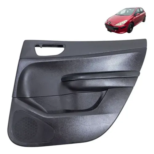 Forro Porta Traseira Lado Direito Peugeot 307 2008 2012 Preto