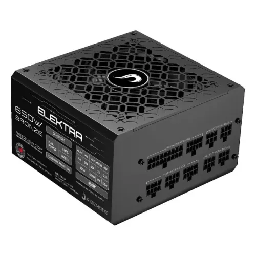 Fonte Gamer Rise Mode Elektra, 650W, Bronze, Full Modular, PFC Ativo, Preto, 12x 33,75