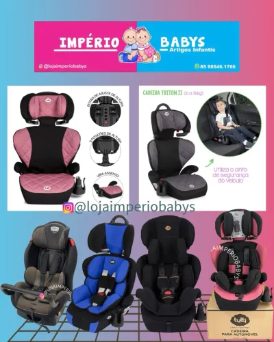 Cadeira para auto diversas opções