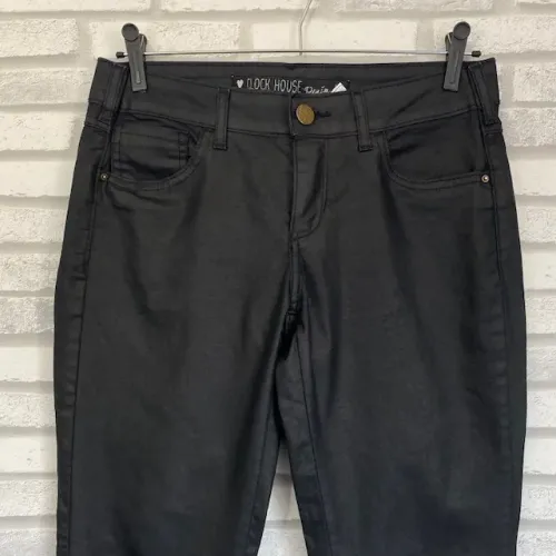 Calça Jeans Preta Clock House Denim Tamanho 40
