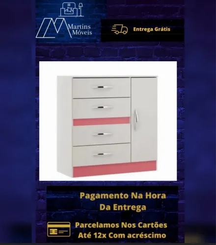 GRANDE PROMOÇÃO*Cômoda COLORIDASOLUZIONE ENTREGA GRÁTIS ACEITA CARTÃO