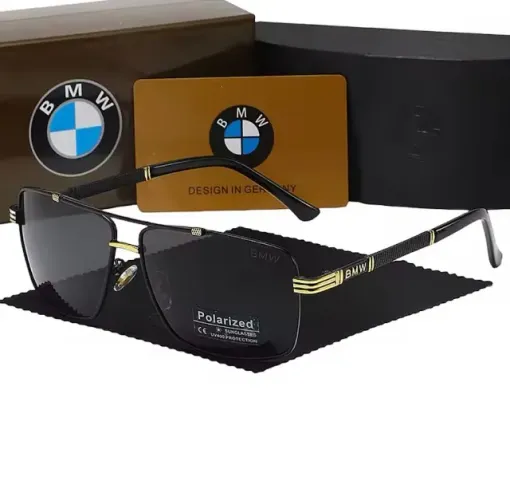 Oculos de sol luxo refinado BMW anti-reflexo Polarizado estilo sofisticação referencia UEA