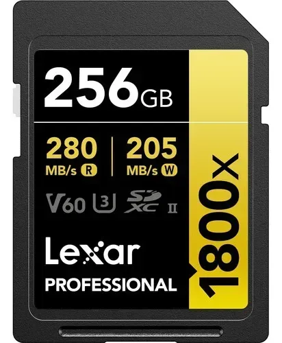Memória Lexar 256gb Professional 1800x Uhs-ii Sdxc + Nf-e