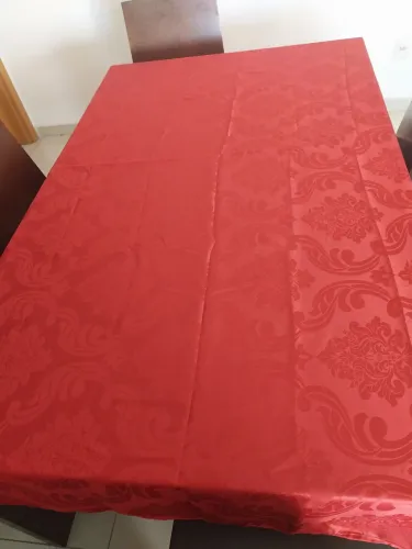 Toalha de mesa vermelha Mix lar 
