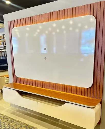 Painel para TV 70 polegadas Treviso  Ripado 
