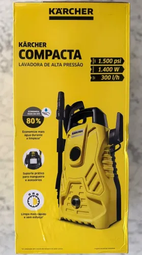 Lavadora de Alta Pressão Kärcher Compacta 1500psi 1400W 220V com Economia de água Garantia