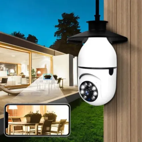 CAMERA LAMPADA 360º COM MICROFONE 