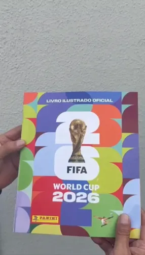 Álbum da copa do mundo de 2026 + 10 pacotinhos 