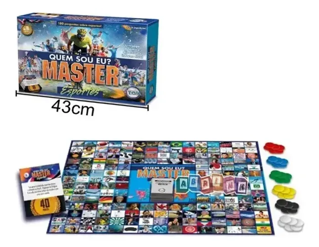 Jogo Quem Sou Eu Master Esportes - 180 perguntas sobre esportes