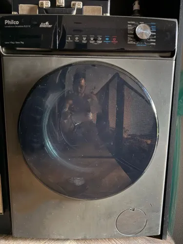 Lava e Seca Philco 16 Programas Eco Inverter 11kg Titânio PLS11C