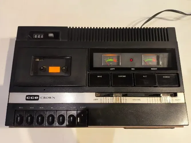 Tape Deck CCE Crown CTD 1100 - Vintage / Para Colecionador - PARA REPARO
