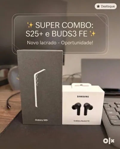 S25+ 512gb + Galaxy Buds3 Fe (aceito ofertas dentro do possível)