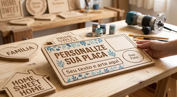 Placa MDF Personalizada