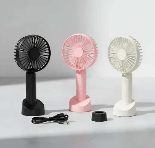 Mini Ventilador De Mão Portátil Recarregável Para Extensão