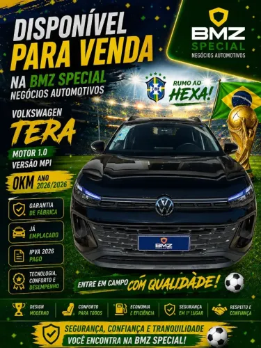 Volkswagen Tera 1.0 MPI Flex 12V 5P Mec. 2026