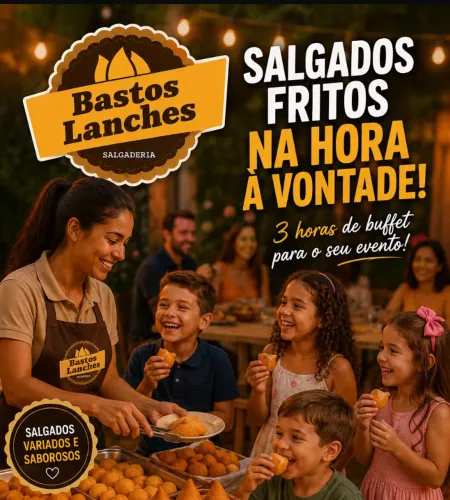 Salgados fritos no seu evento