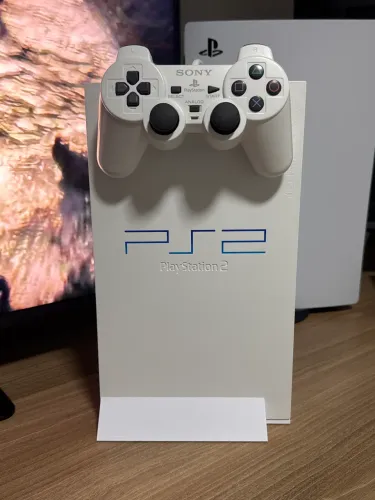 Console Playstation 2 FAT Branco 5500GT - Impecável 