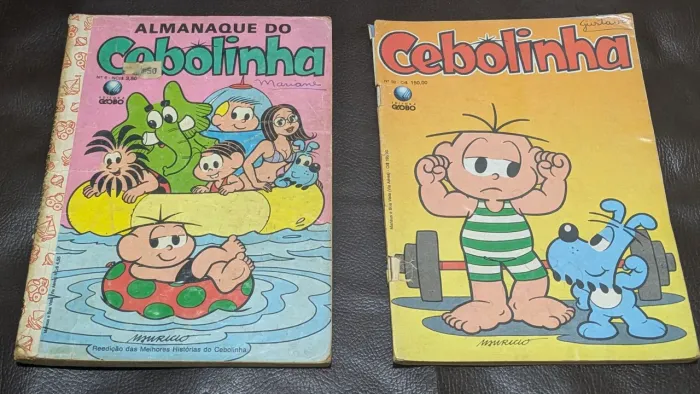 Lote 2 Gibis Antigos Cebolinha - Editora Globo (Anos 80 e 90)