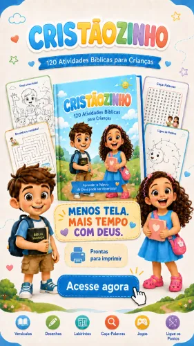 Kit Completo de Atividades Educativas para Crianças Cristãs Aprender a Bíblia Brincando