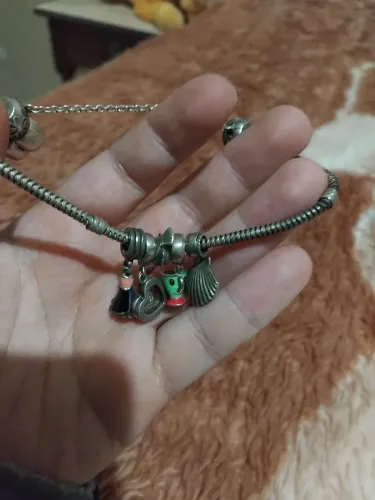 Pulseira e pigentes Prata 925 estilo pandora