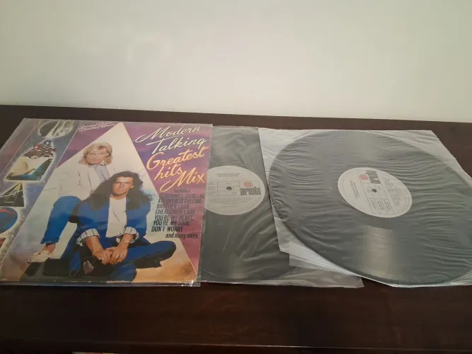 Lp disco de vinil modern talking greatest hits mix duplo