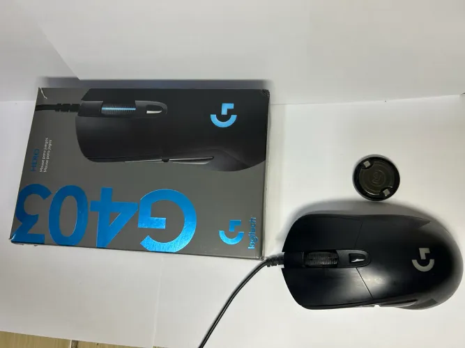 Mouse Gamer Logitech G403 Hero - Completo na Caixa seminovo ?aberto a negociação de preços