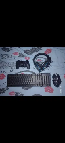 Kit headset mouse eo controle do teclado 