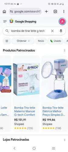 Bomba de tirar leite G-Tech