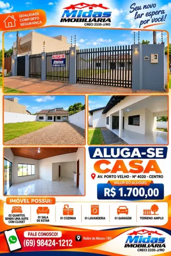 Casa para alugar Rolim de Moura Rondônia