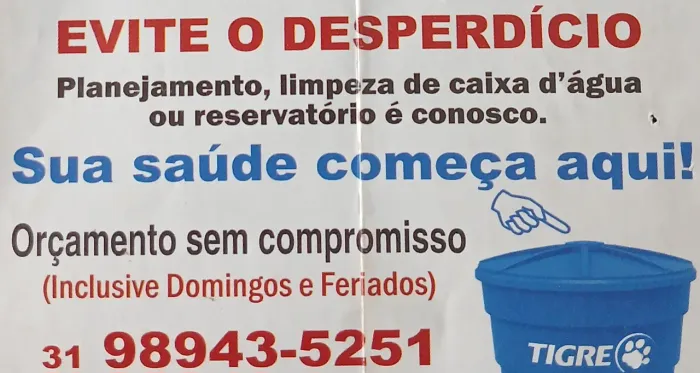 CAIXA D'ÁGUA LIMPA